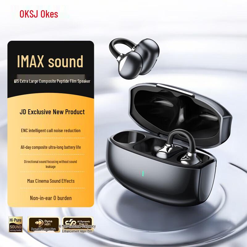 OKSJ HY-20 Open-Ear Clip-On Bluetooth Headphones