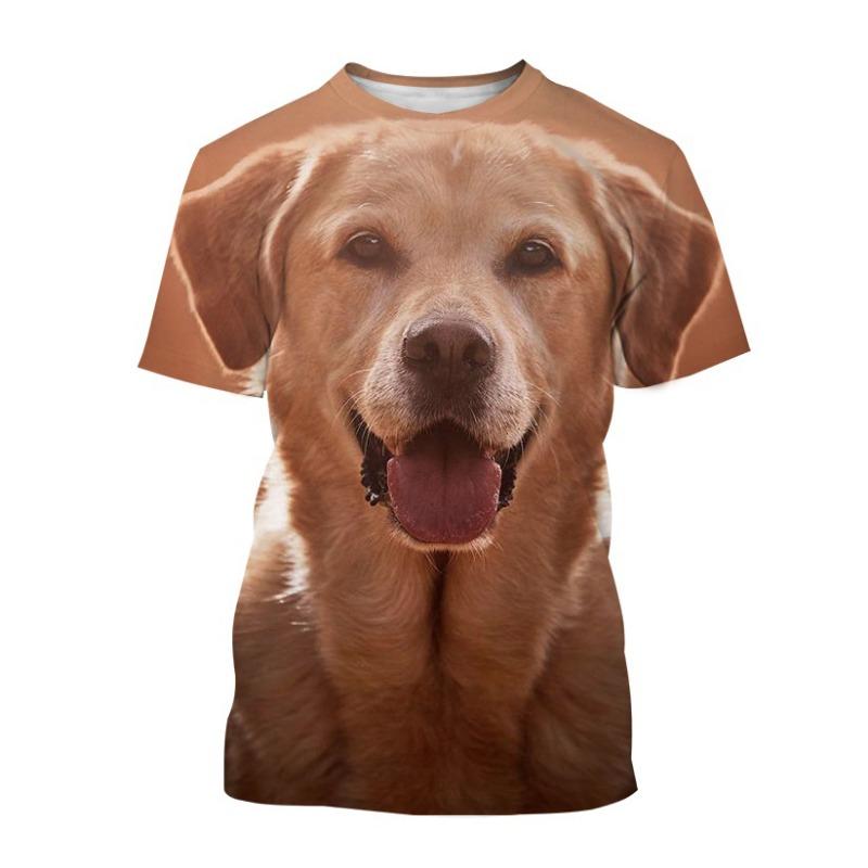 Labrador Dog T-Shirts Animal 3D Print Streetwear Men Women Casual Fashion Oversized Short Sleeve T Shirt Kids Tees Tops Clothing