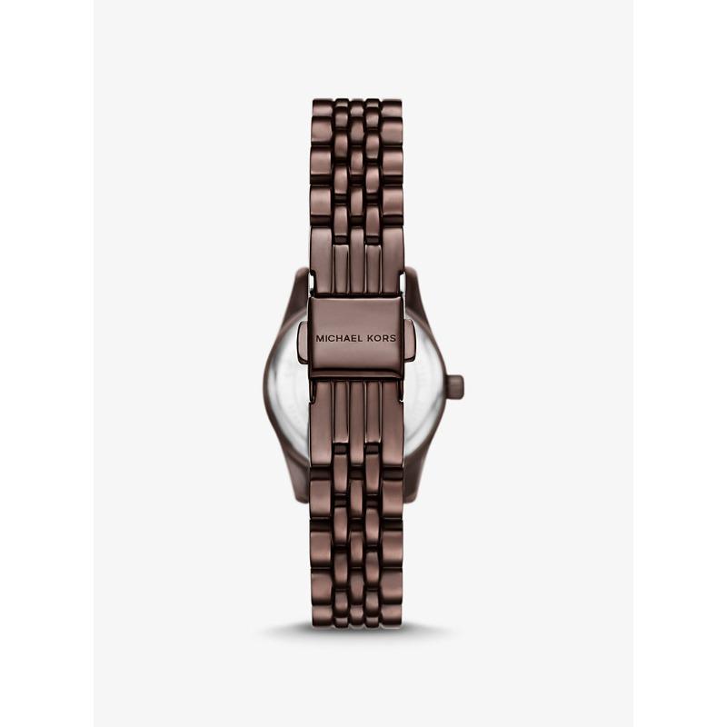 Michael Kors Petite Lexington Pavé Espresso-Tone Watch MK4844