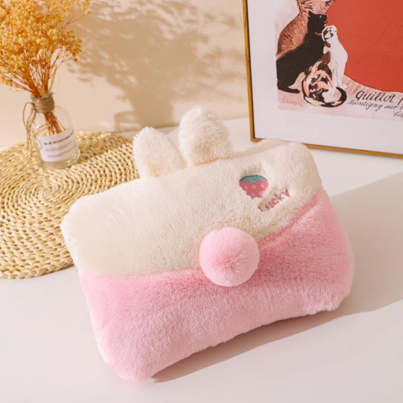 Electric Plush Hot Water Bottle: Washable, Cute Warm Baby Compress Bag & Hand Warmer
