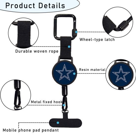 Yousheng Mobile Phone Buckle Retractable Holder with 60cm Cord Anti-loss Phone Tether for Quick Access And Anti-Theft Security Belt Clip Attachment