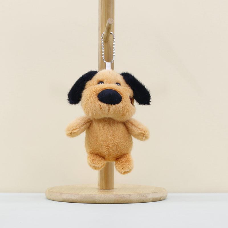Cute Plush Dog Keychain Soft Toy Charming Cartoon Dog Accessory For Bags