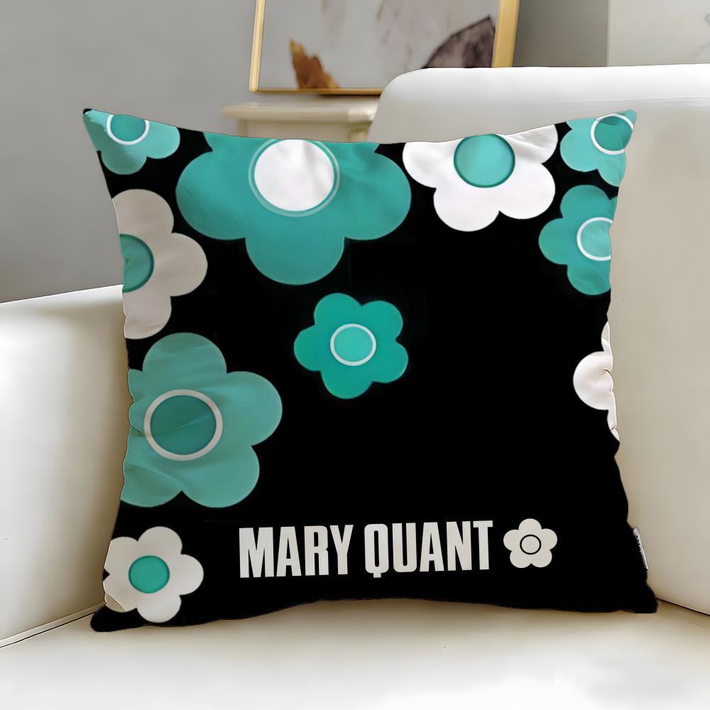 classic fashion designer Mary Quant Cushion Cover Soft EasyWash Pillow Case Versatile for Couch Bed Travel and Office