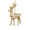 Gold Electroplated Christmas Hanging Ornaments with Snowflake and Designs for Holiday Decor