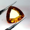 Natural Orange Sapphire Loose Gemstone Trillion Cut Shape 10.50 Ct September Birthday Birthstone