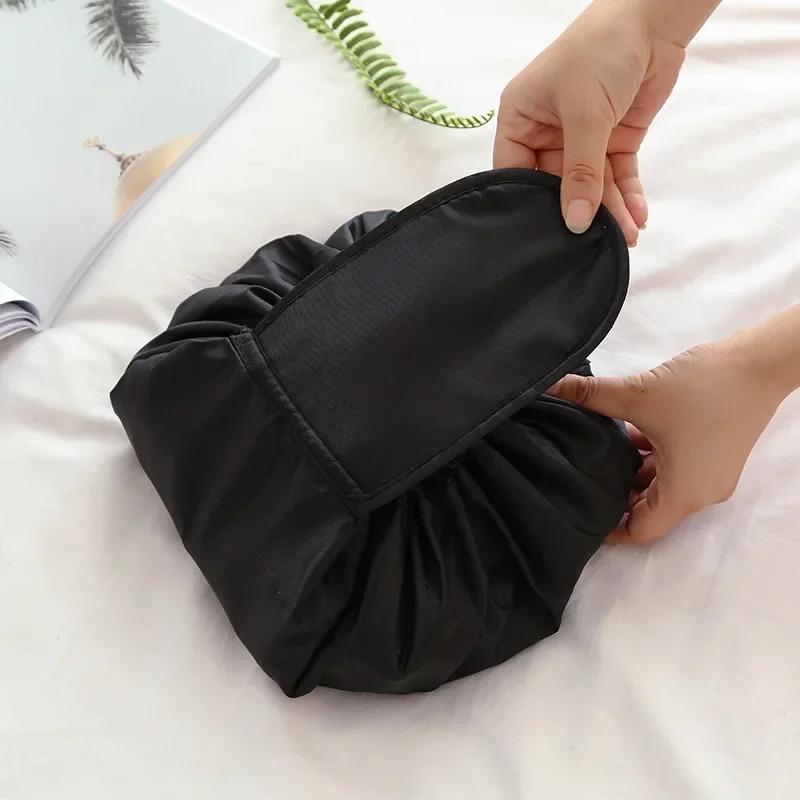 Frauen Kordelzug Kosmetiktasche Reise Lagerung Make-Up Tasche Organizer Weibliche Make-Up Tasche Tragbare Wasserdichte Kulturbeutel Schönheit Fall