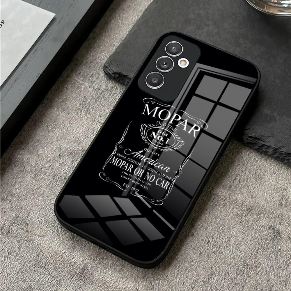 Mopar Parts Phone Case for S24 Ultra Samsung S23 S22 S20 Fe S21 Plus Galaxy A54 A34 A24 A53 M54 Note 20 Tempered Glass Cover
