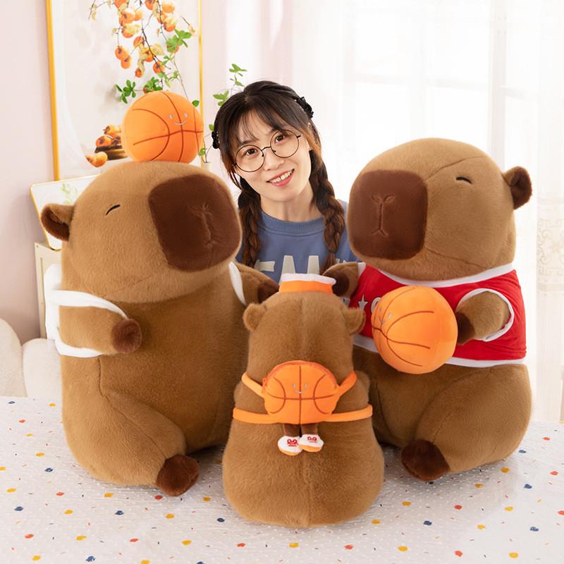 Plush Capybara Cartoon Toy Short Pp Cotton Filling Birthday Party Doll Favors