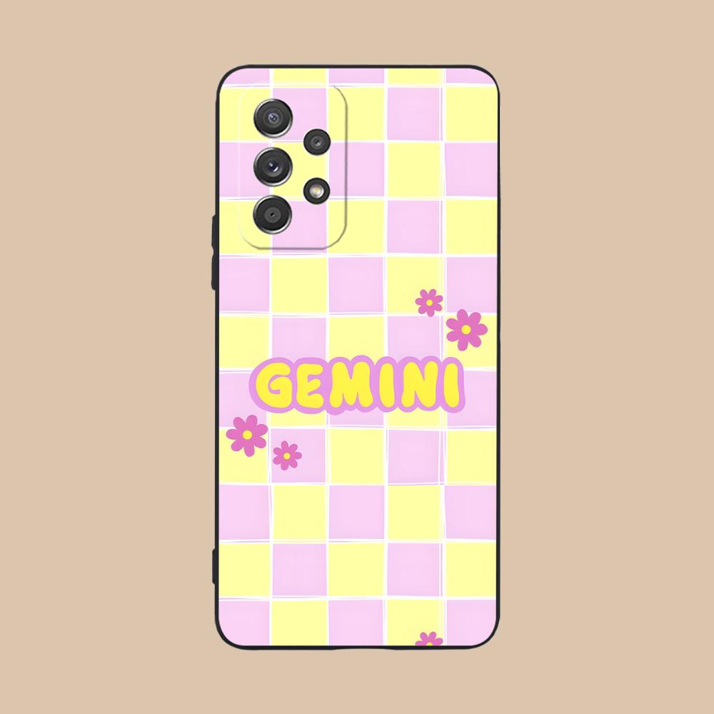 

Zodiac Sign Gemini Mobile Phone Case for Samsung Galaxy A56 55 54 53 52 51 36 35 34 23 16 15 5G Colorful Cover Cover Pretty Galaxy A16