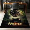 Custom Name Dinosaur Printed Carpet,Rug for Office Chair Living Room Bedroom Kitchen Room Decor Gifts.