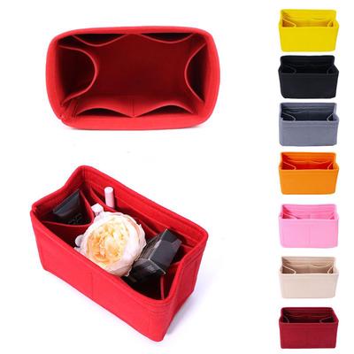Filztascheneinsatz, Make-up-Handtaschen-Organizer, Reise-Innentasche, Geldbörse, tragbar, herausnehmbar, Kosmetiktasche, Aufbewahrungsbox, Tragetasche für Damen