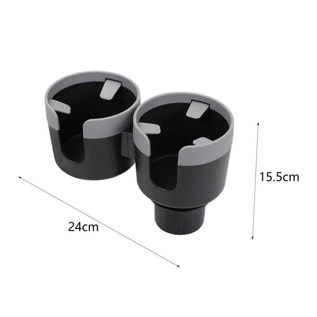 Dual Automotive Cup Holder Extender Removable Double Cup Holder Car Interior Organizer Drinks Holder for Truck Automotive RV