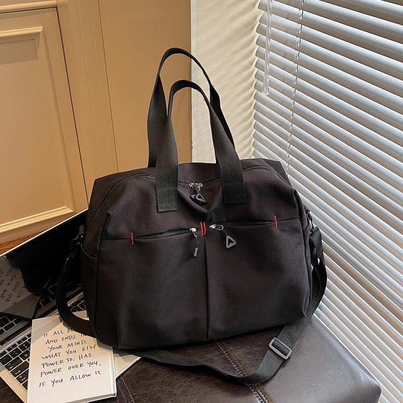 Large Capacity Fitness Bag Multi-Pocket Commuter Shoulder Crossbody Bag Short Travel Duffel Bag