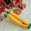 Santa Claus Christmas Stockings Elk Long Tube Socks Fashion Design Cartoon Hosiery  Women