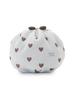 Ribbed Heart Pattern Pouch PWGB262620 BLU F Women's