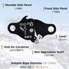 Azarxis Micro Pulley Ascender Climbing Pulley Rope Pulley Rigging Rescue Mountaineering Rock Climbing Abseiling (Orange)