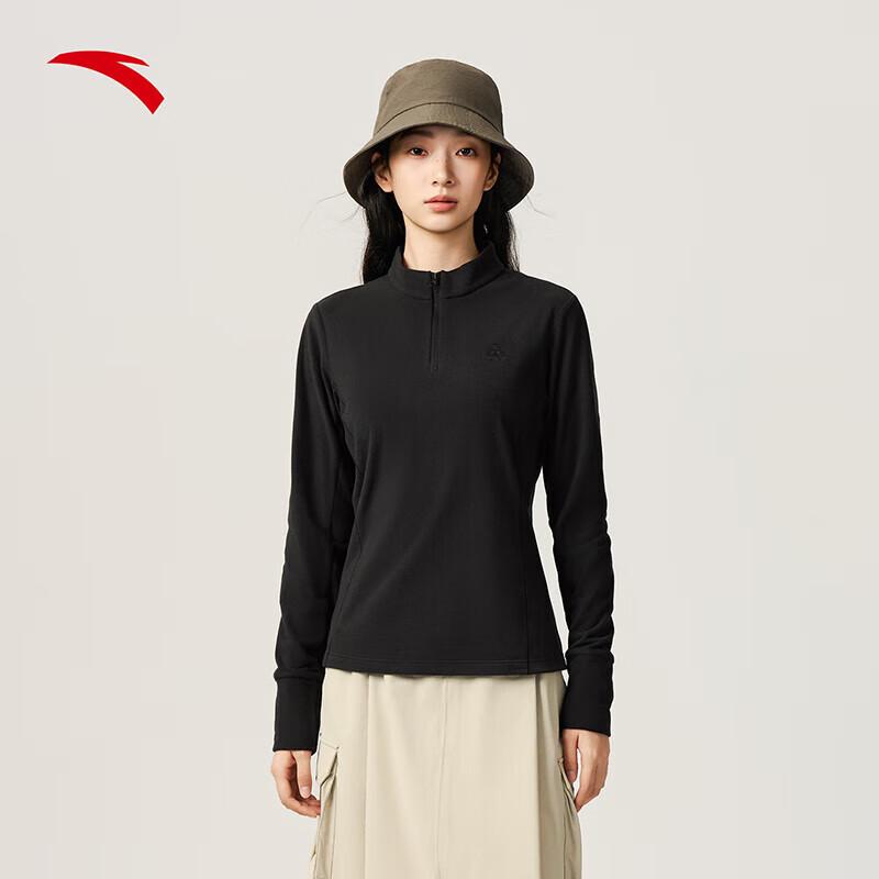 Anta Women's Outdoor Half-Zip Thermal Long-Sleeve Top