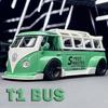 1:32 T1 Bus Miniaturmodell Spielzeugautos Legierung Druckguss Doppeldeckerbus Modelle Geräusch Licht Türen Geöffnet Rückzieher Für Jungen Geschenke