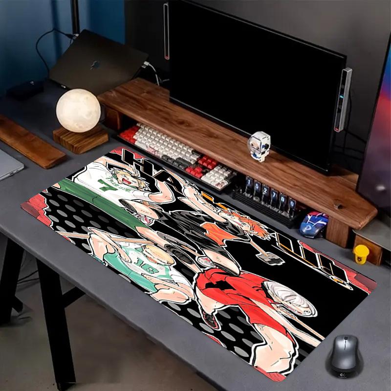 Haikyu Print Mouse Pad, Anti‑Slip Desktop keyboard Mat, for PC Laptop Gaming Working Daily Use, Cool Festival Surprise Gift