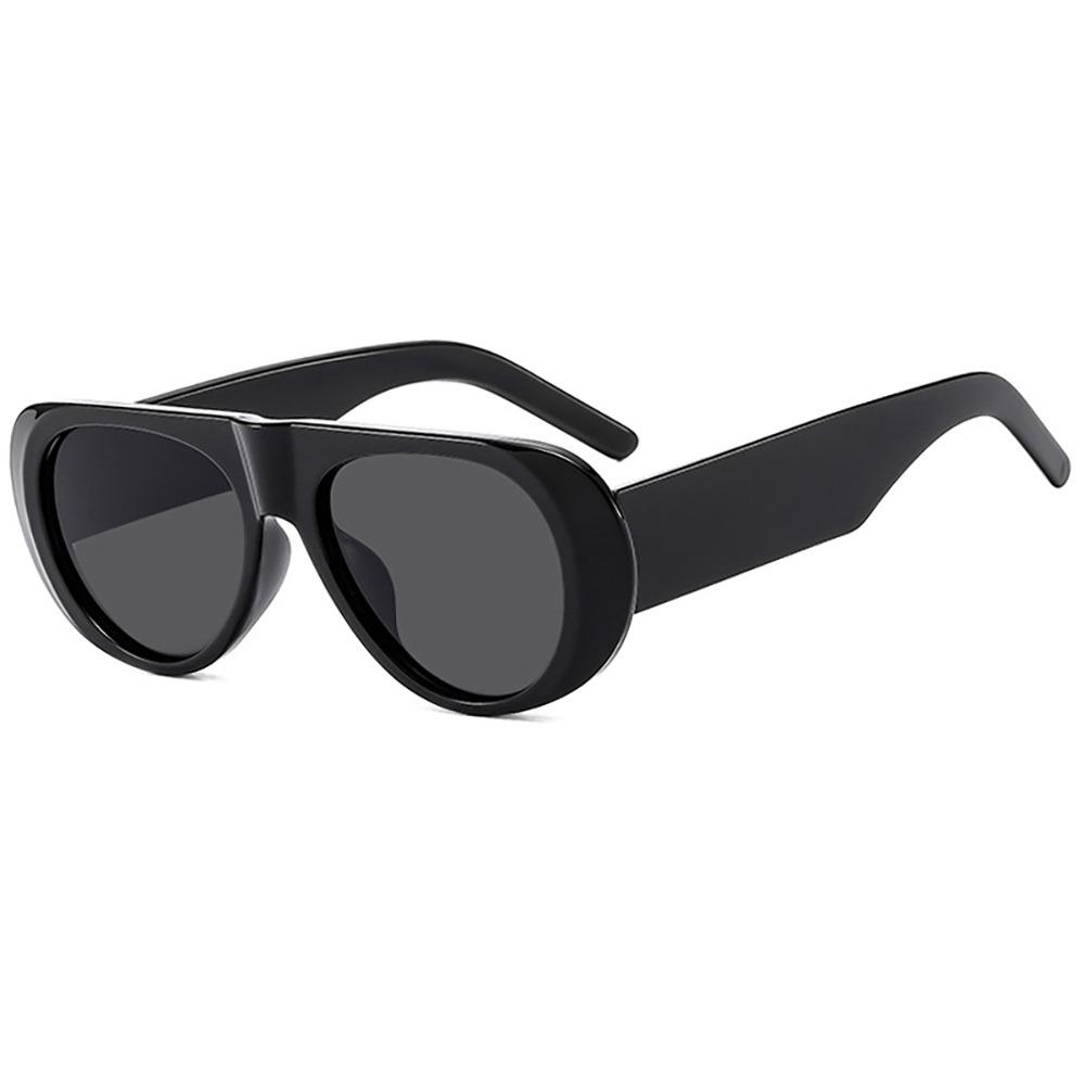Vintage Wide Legs Sun Glasses Fashion UV400 Eyewear Trend Large Frame Sunglasses  Unisex