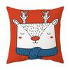 Merry Christmas Cushion Cover 45*45  Cartoons Pillowcase Cotton Linen Sofa Cushions Pillow Cases Pillow Covers