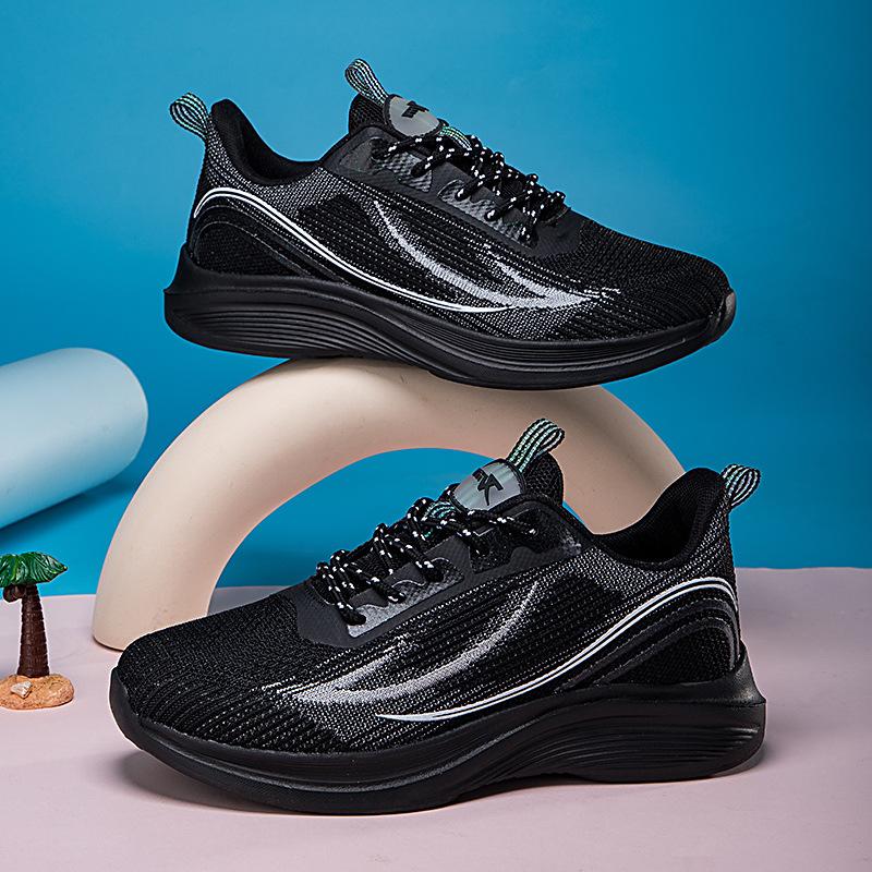 Junior High School Students Sports Shoes Men's Running Shoes Student High School Entrance Examination Special Shoes Youth Breathable Non-slip Lightwei