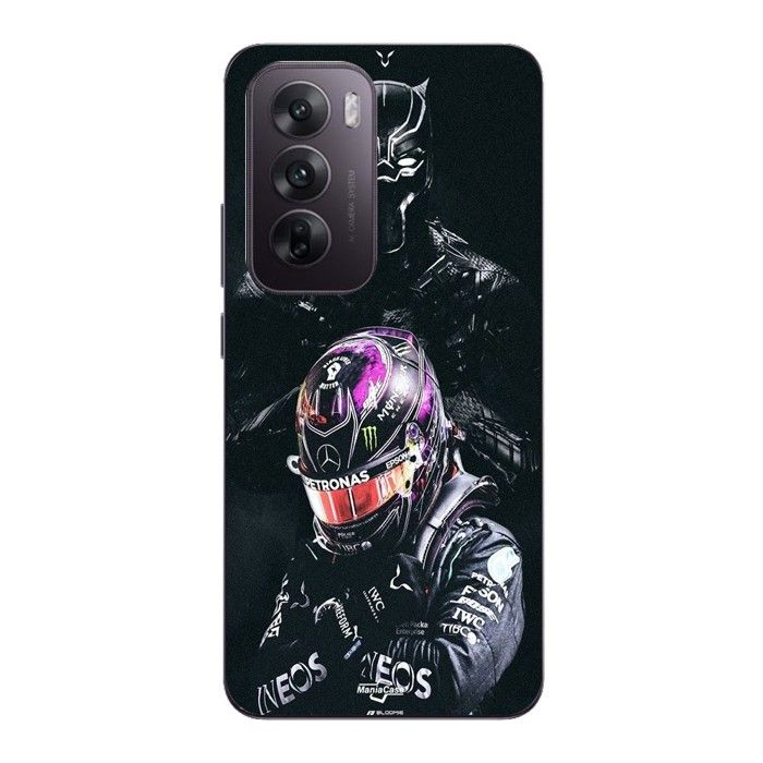Coque Pour Oppo Reno 12 5g Lewis Hamilton Black Panther Maniacase