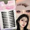 RED SIREN 10Rows Lash Clusters Cosplay Large Capacity DIY Eyelash Extension Manga Natural Individual Lashes