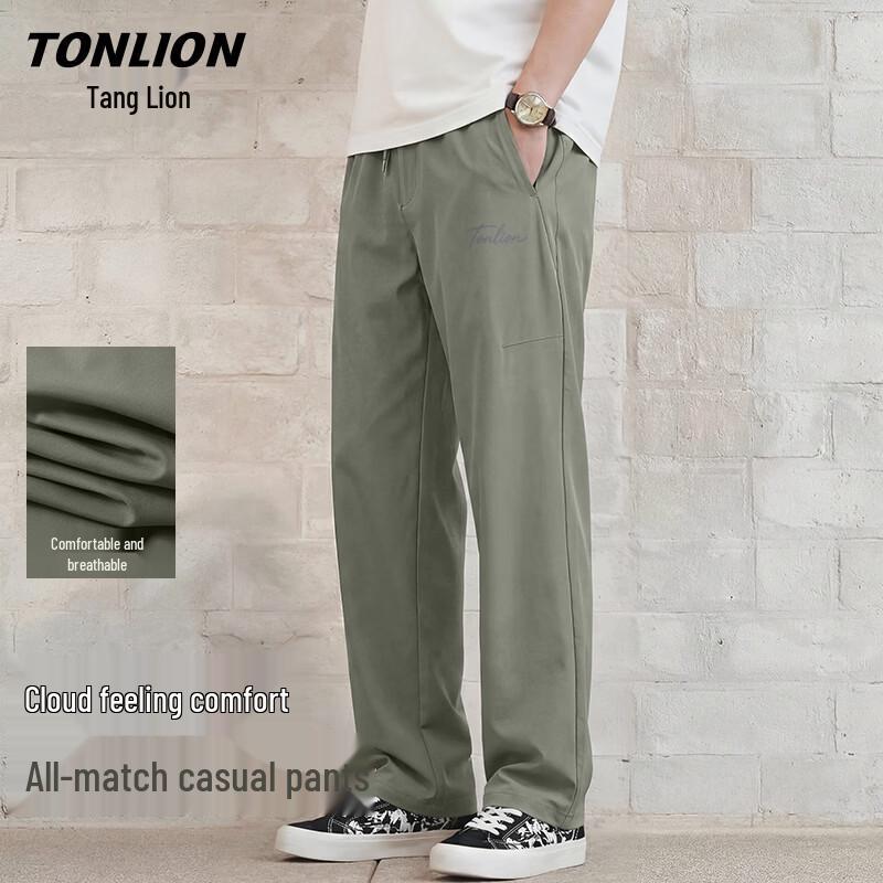 TonLion Men s Versatile Straight-Leg Casual Pants M