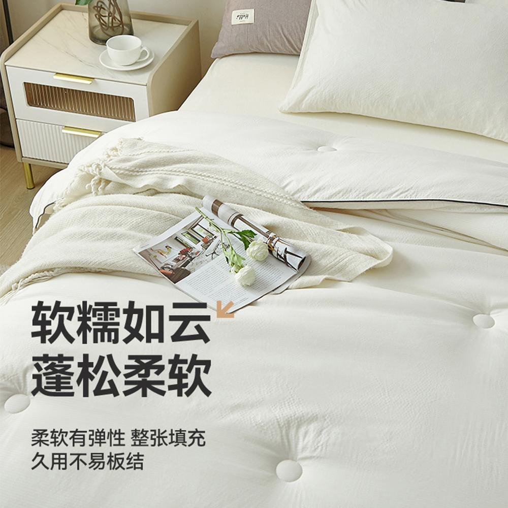 FAMCX GJILY Soybean Fiber Filling Comforter Queen Size Warm Comfortable Duvet Quilted Thin Blanket Double Bed Bedding 180x220