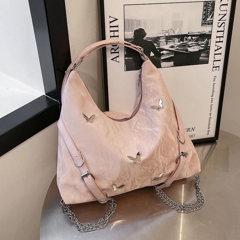 

Casual large-capacity bag 2025 new fashion commuter women s bag double shoulder back bag multi-purpose single shoulder messenger tote bag