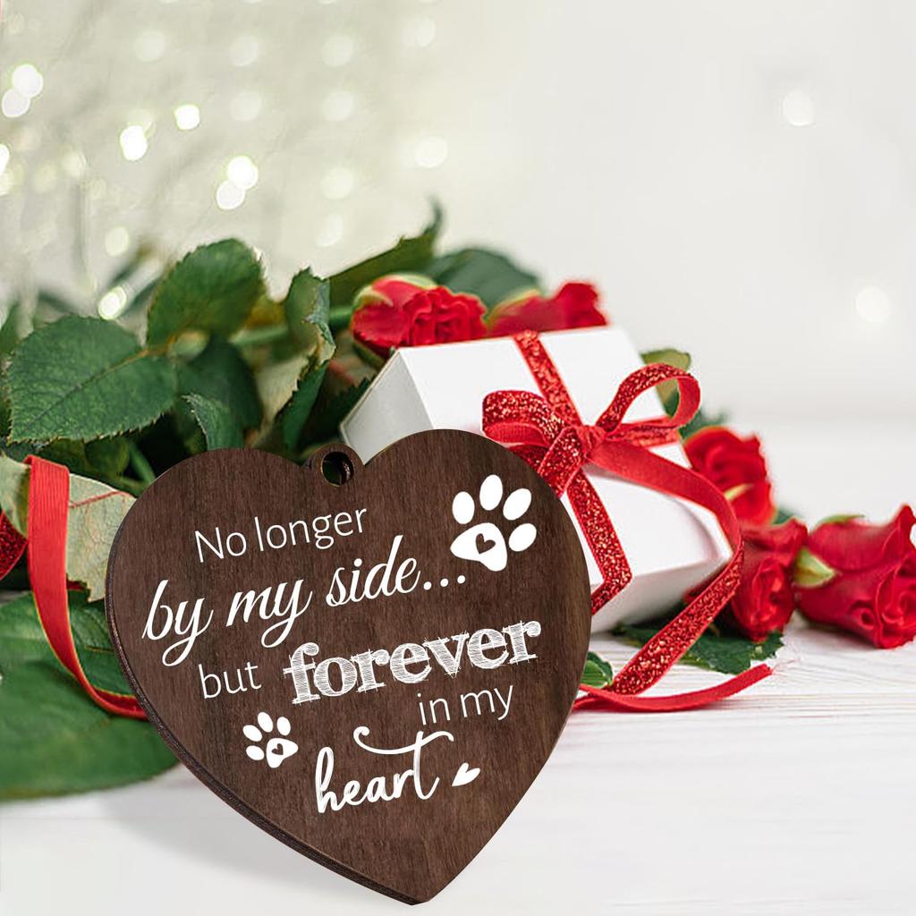 Dog Memorial Gifts for Loss of Dog,Rotating Wooden Picture Frame for 4x6 Photo,Loss Sympathy Gift,Cat Pet Bereavement Remembrance Picture Frame