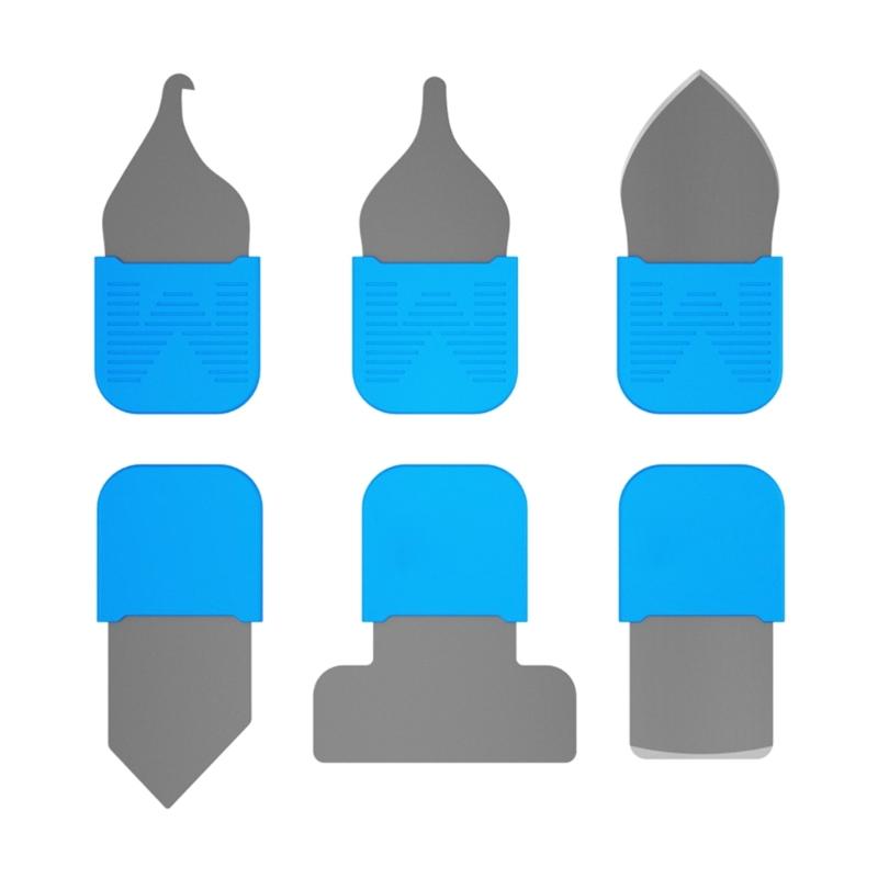 

Professional 6pcs Metal Spudger Opening Set Antislip Flexible Phone Repair Tools Suitable For Screen Battery Replacement 1
