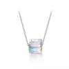 S925 Silver Autumn/Winter Square Zircon Luxury Clavicle Chain Women's Fashionable Korean Necklace
