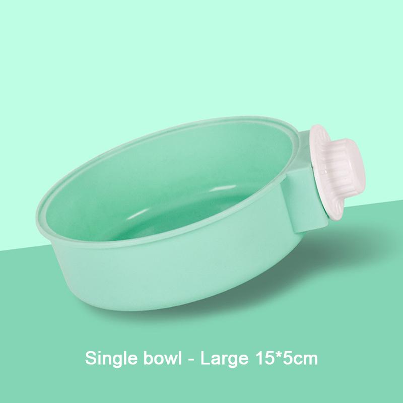 Anti-Tipping Fixed Hanging Dog Bowl Dog Cage Stainless Steel Drinking Bowl Pet Bowl Pet Supplies
