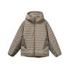 BLACKARMADA MY6813 Unisex Winter Winddichte Kapuzenjacke - Colorblock, Weiße Entendaune