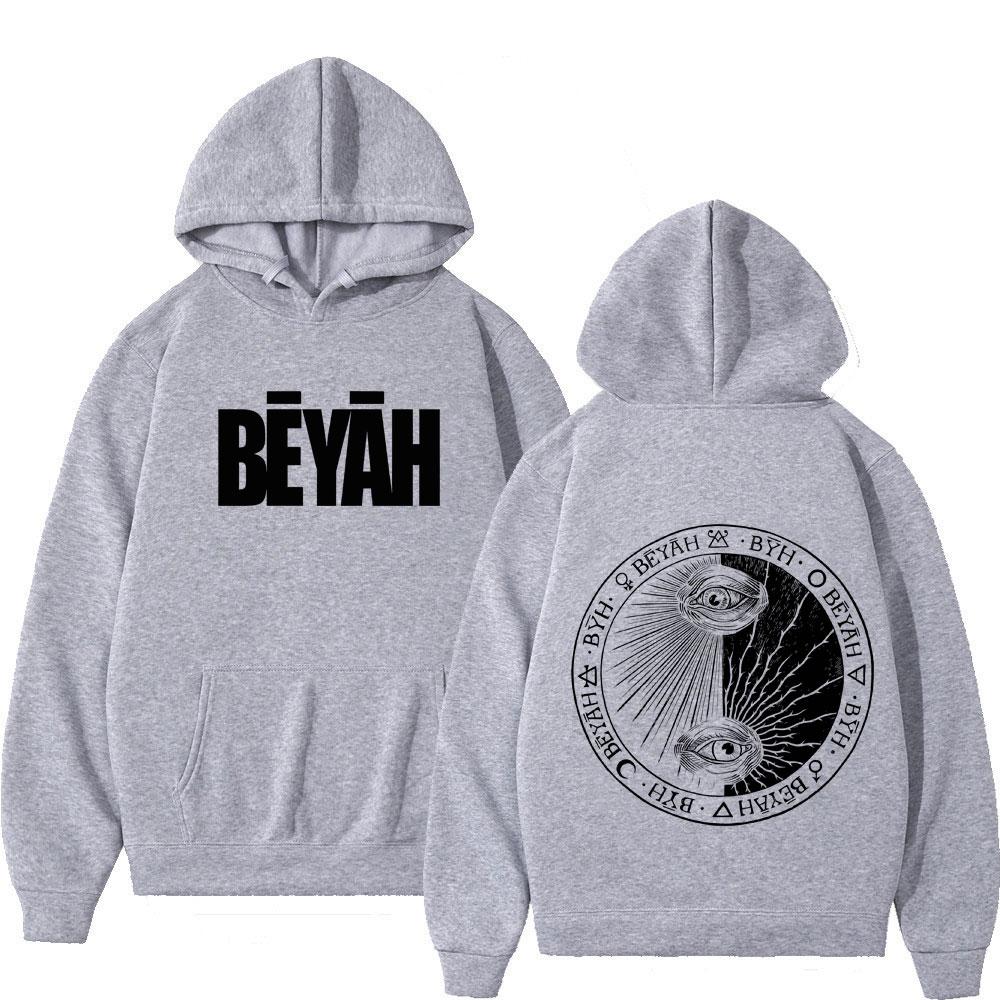 Rapper Letter Print Hoodie Men Women Fashion Pullover Long Sleeves Loose Casual Vintage Oversized Comfort Sweatshirts