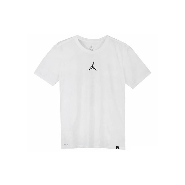 Air Jordan Iconic Quick Dry Training Sports Short Sleeve White Men s AR7416-101 XXXL