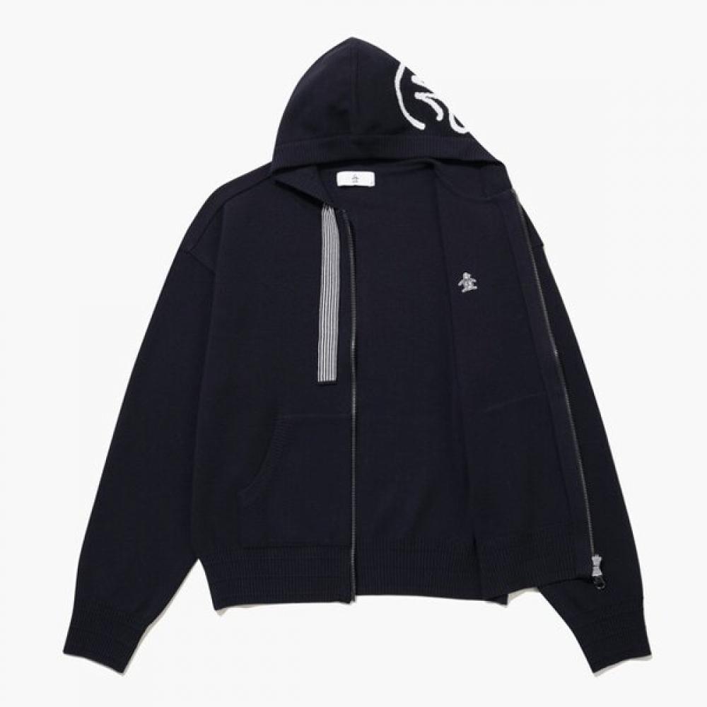 MunSingwear Women S Knit Hooded Zip Up Navy mr122lSj11