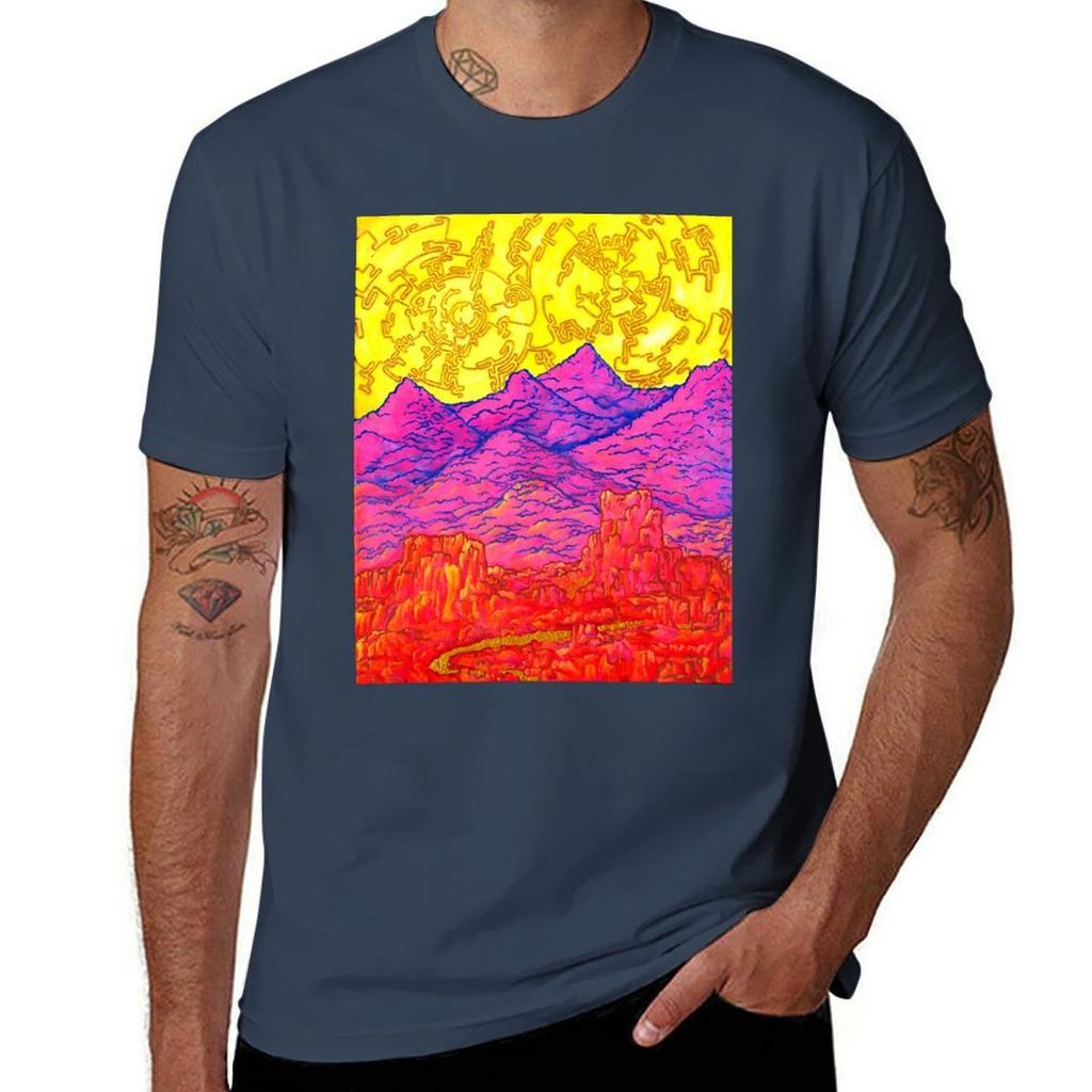 West Of The Twin Suns Tshirt Work Casual Loose Fit Tshirt