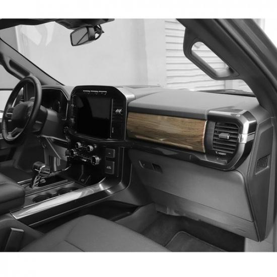 Car Wood Grain Dash Co-pilot Dashboard Decor Trim Cover For Ford F-150 -2024