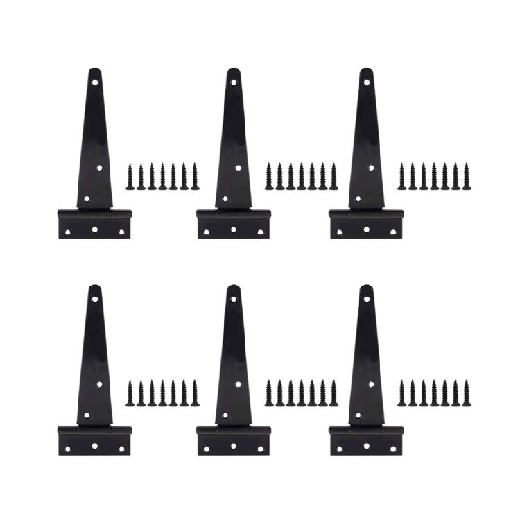 

T Shape Door Hinges Includes Screws 270 Degree Rotation Durability for Cabinet Shed Gate Pet Door Installation 4 inches