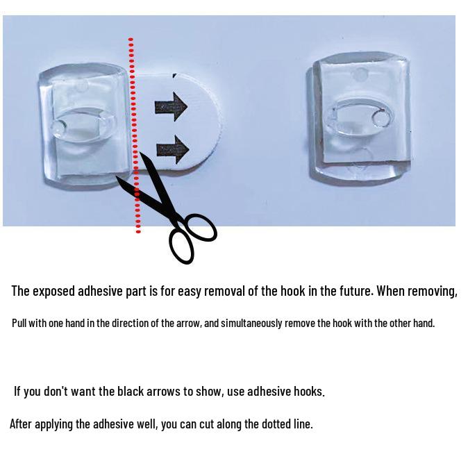 Spurlos ablösbare Mini-Haken für Lichterketten & Ornamente