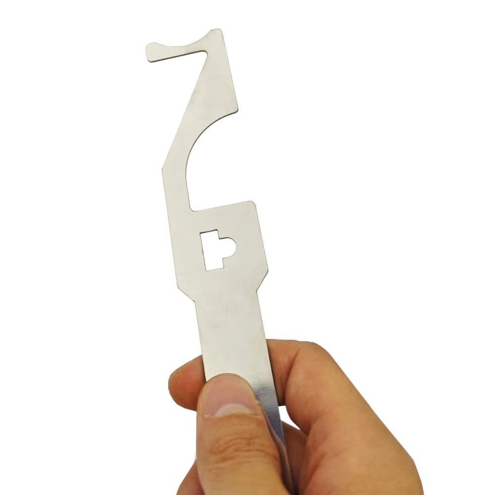 

Sturdy Multifunctional Lever Tools Stainless Steel Bottle Opener Keychain 2PCS