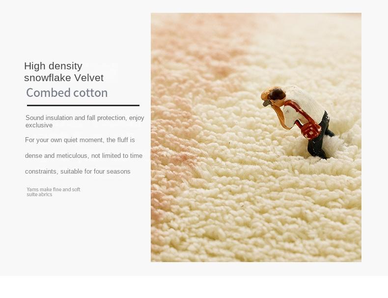 Light Luxury Living Room Decoration Plush Carpet Irregular Rugs for Bedroom Large Area Carpets Home Fluffy Soft Mat Lounge Rug