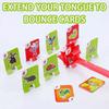 Masque Grenouille Drôle avec Langue Remuante Cartes à lécher Jouets Puzzle de Bureau Antistress pour Fête de Famille