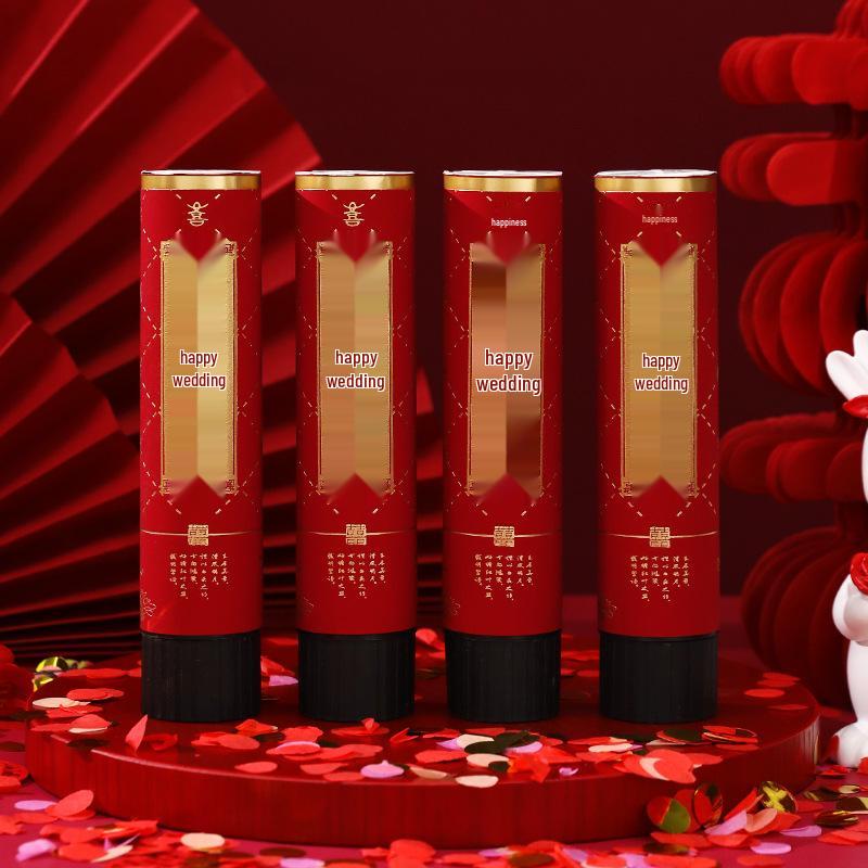 Sada svatebního konfetového děla: Vyskakovací hra a fotografické rekvizity