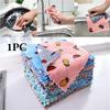 1PC Greaseproof Kitchen Double Side Cleaning Cloth Super Absorbent Household Scouring Pad Kitchen Cleaning Towel Rags