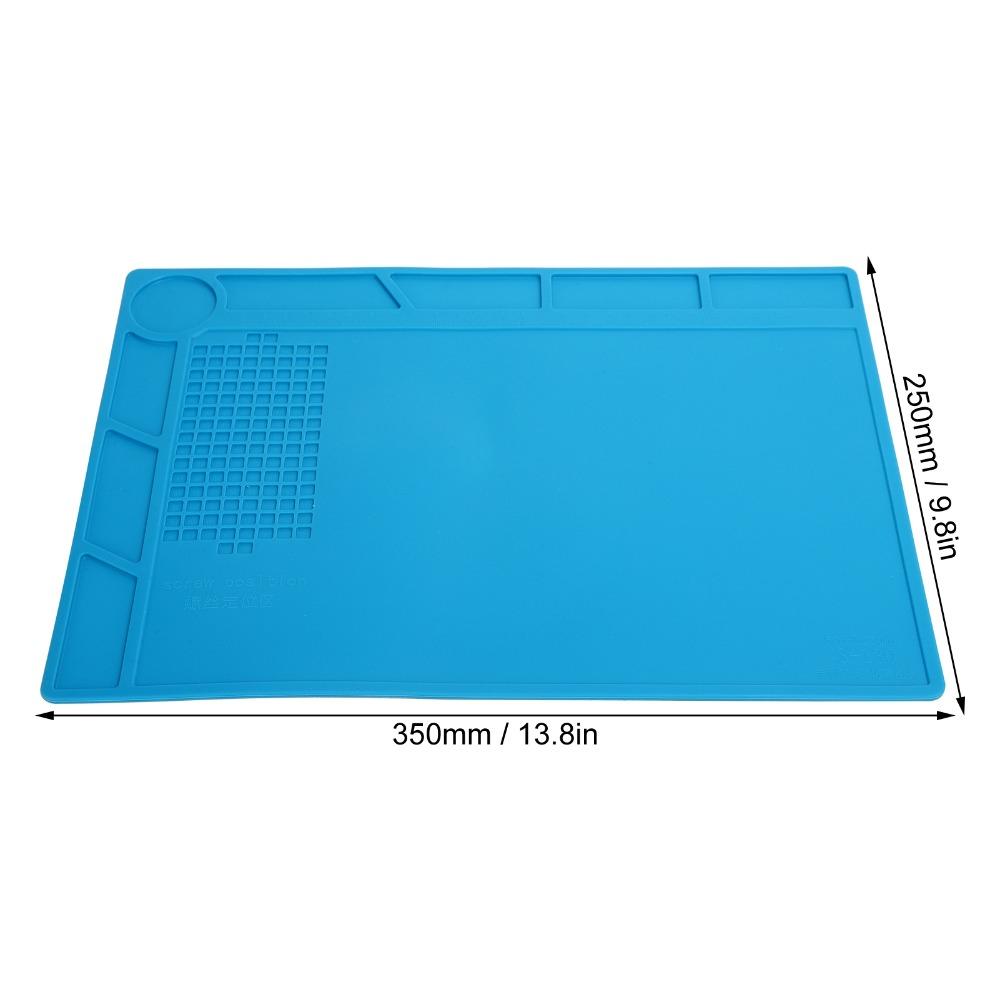 Scale Ruler Watch Repair Mat Blue Silicone Soldering Mat Soft Rubber Watchmaker Pad  Soldering Work