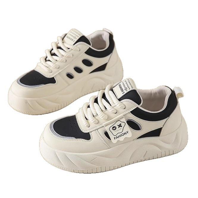 Neue Freizeitschuhe im Herbst, Muffin-Plateauschuhe, weich gefederte, höhenverstellbare Sports-Board-Schuhe